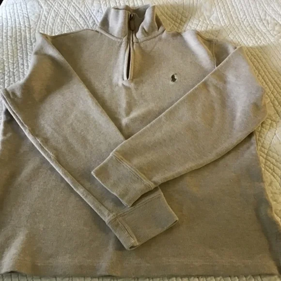 Polo Ralph Lauren Quarter Zip Tan Top - Size S - Picture 5 of 8